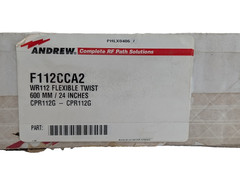 NEW ANDREW F112CCA2 FLEX TWIST WR112 600MM / 24 IN, CPR112G WAVEGUIDE