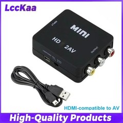 Composite AV RCA to HDMI Video Converter Adapter 720p 1080p Upscaler USB Power