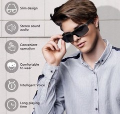 Glasses, Polarized Bluetooth Sunglasses, Built-in Mic & Speakers, Voice Assis…