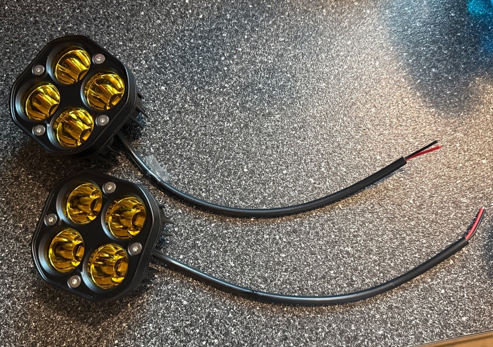 2. 3Inch LED Yellow/Amber Fog Lights – 40W/4000LM Driving Work 3inch 40W pods