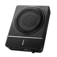VEVOR 8″ 240W Slim Under-Seat Subwoofer Powered Car Truck Sub w/ Amp Kit Speaker