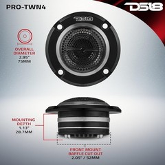 Professional 1-Inch Tweeter with 280 Watts of Power – Neodymium Sound