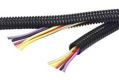 50 Ft. 3/8″ Split Wire Loom Conduit Polyethylene Tubing Black Color Sleeve Tube