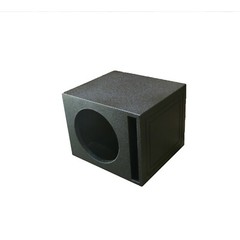Single 12″ Vented Armor Coated Subwoofer Box with Painted Kerf Port 1″ MDF