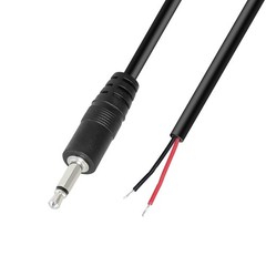 Durable 3.5mm Male Plug to Bare Wire Stereo Cable – 1M Length for Audio Devices