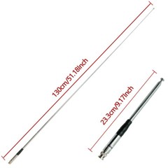 9in-51in 27MHz BNC Telescopic Antenna For Handheld/Portable CB Walkie Talkie a