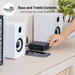 BT20A Bluetooth Stereo Amplifier, 2 Channel Home Audio Component Amplifiers for