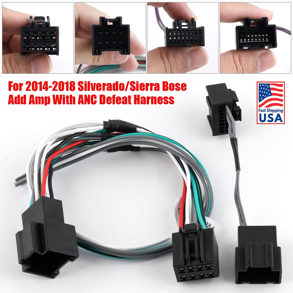 Bose Amp Adapter Kit For 2014-2018 Silverado Sierra ANC Harness Colorado OE Spec