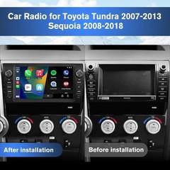 9” Stereo Radio 2+32GB GPS Head Unit For Sequoia 2008-19 Toyota Tundra 2007-13