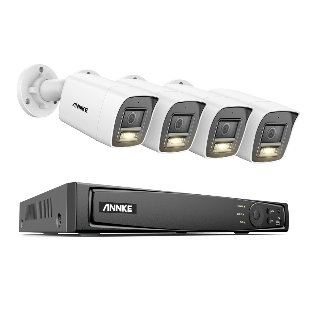 ANNKE 12MP 8CH 16CH NVR Color Night Vision PoE Security Camera System Audio CCTV