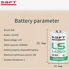 1 PCS LS14250 Battery 3.6V 1200MAH 1/2 AA PLC Delta Programmer Probe US STOCK