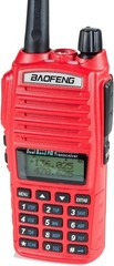 UV-82HP Red High Power Dual Band Radio: 60 Mile Waterproof Communication
