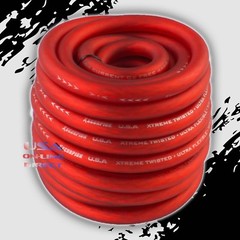 4 Gauge 20 ft RED Flex OFC Power Wire Strands Copper Hi-Voltage Marine Cable US