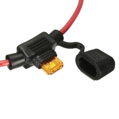 Car Automotive In-Line Mini Blade Fuse Holder 12V 20A + 5/10/15/20/25/30A Fuses