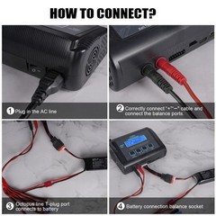 LiPo Battery Charger RC Balance Fast Charger Discharger 150W 10Amp AC/DC Charger