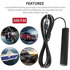 Car Interior Hidden Amplified Antenna Electronic Stereo AM/FM Radio Universal
