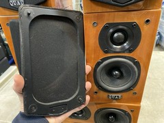Lot of 5 Quad L-ite 6 Ohm Speakers (1) Center Channel (4) Satellite – SHOWN WORK