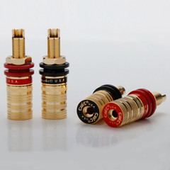 4pcs CMC 838 Pure Copper Conductor Long Short Binding Post HIFI Speaker Terminal
