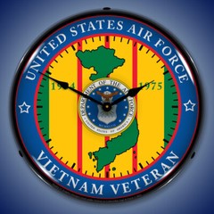 Air Force Vietnam Veteran, Lighted Backlit LED Wall Clock