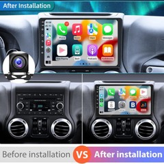 For Jeep Wrangler 2007-2017 Android 13 GPS Carplay Stereo Car Radio Touch Screen