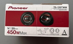 Pioneer TS-120TWM 1-Inch Polyimide Dome Tweeters Universal Fit 100W RMS & 450W