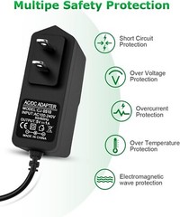 5V 1A 0.5A AC Adapter for Bluetooth Speaker,Tablet,Led Strip Light,String Li….