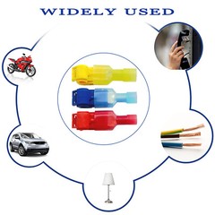 240/60pcs T-Taps Wire Connectors Quick Splice Terminals Insulated Crimp Cable
