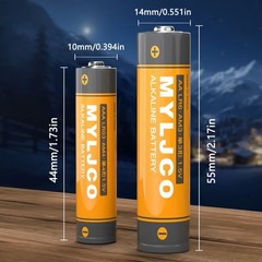 AA & AAA Alkaline High-Performance Batteries, 1.5 Volt, 10-Year Shelf Life