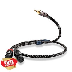 YYTCG 3.5mm to Dual XLR Y Splitter Cable 2m