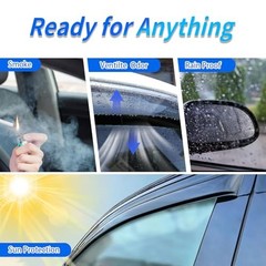 Window Rain Guards Compatible 2007-2013 Chevy 07-13 GMC Sierra 1500 Regular Cab