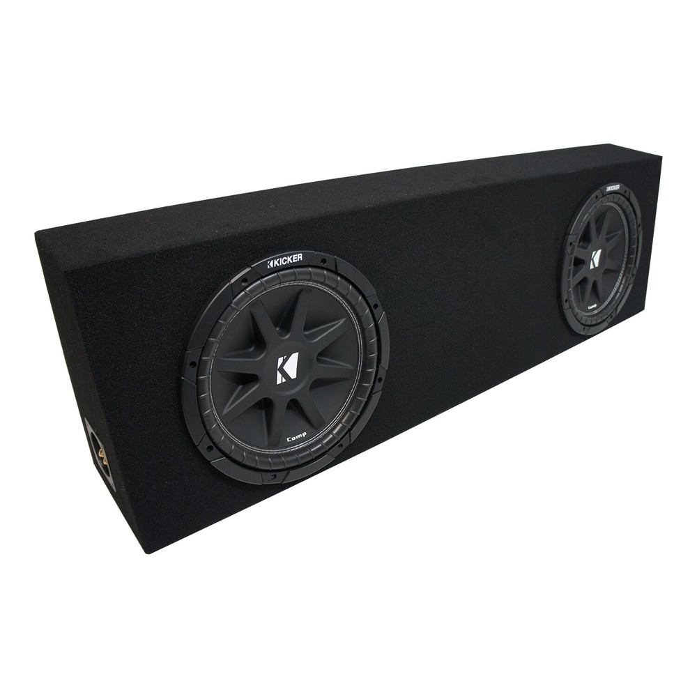 Universal Regular Cab Truck Kicker Comp C12 Dual 12″ Black Sub Box – Final 2 Ohm