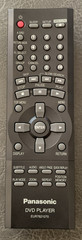 Panasonic EUR7621070 DVD Player Remote Control, Used. Pro Cleaned & Tested