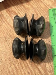 4x ’60s/70s vintage 53 mm large rotary console knobs Japan RCA Raytheon Peavey