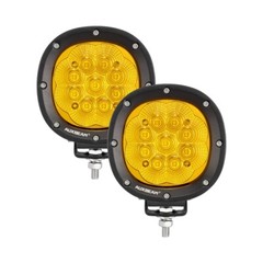 AUXBEAM 4″ 90W Amber LED Work Light Bar 4WD Offroad Flood Pods Fog Driving Lamps