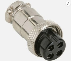 3-Pin XLR DYNAMIC MIC to 4 Pin Round Adapter HS-04BD for COBRA
