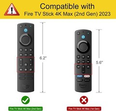 Remote Case Cover for Fire TV Stick 4K Max (2nd Gen)/Insignia Fire TV 2020-2024