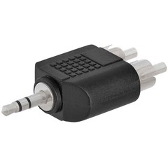 3.5mm to 2 RCA Adapter Stereo 3.5mm Adapter Mono AUX to RCA Converter Splitter