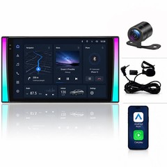 4+64GB Double 2 DIN 10.1” Android 15 Touch Screen Car Stereo Radio GPS WIFI RDS