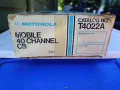 MOTOROLA MODEL 4022A CB RADIO – Complete ORIGINAL Package – Original Box