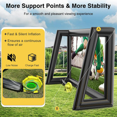 Inflatable Projector Screen 30FT Blow up Movie Screen Outdoor Projector G2U