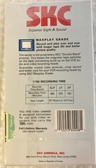 SKC VHS HQ Maxplay Grade Blank Video Cassette Tape T-160 (up to 8 hrs)