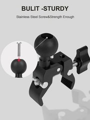 PCS Alu Alloy Base Handlebar Clamps with 1″ Ball for Rails 0.5″-” in 2