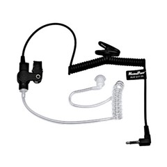Listen-Only 3.5mm Surveillance Earpiece Coil Tube for Two-way Radios (3 Pack)