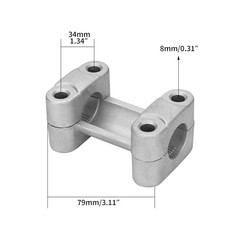 7/8 Inch 22mm ATV Handlebar Risers, Handlebar Clamp 7/8″ Motorcycle Handlebar