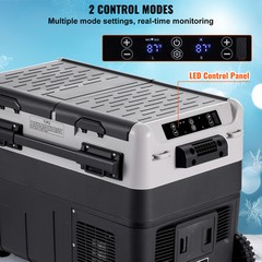 VEVOR Portable Car Refrigerator Freezer Compressor 50 L Dual Zone for Home Car