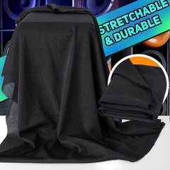 67×20 Inches Black Mesh Speaker Grill Cloth – Durable & Acoustically Transparent