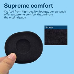 Replacement Ear Pads for Logitech H800 – Black
