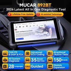 MUCAR 892BT Full System OBD2 Diagnostic Tool Bidirectional Scanner Free Update