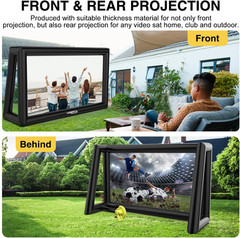 Inflatable Projector Screen 30FT Blow up Movie Screen Outdoor Projector G2U