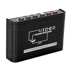 5 RCA Ypbpr Component to HDMI Video Audio Converter Adapter for ps2 wii and more